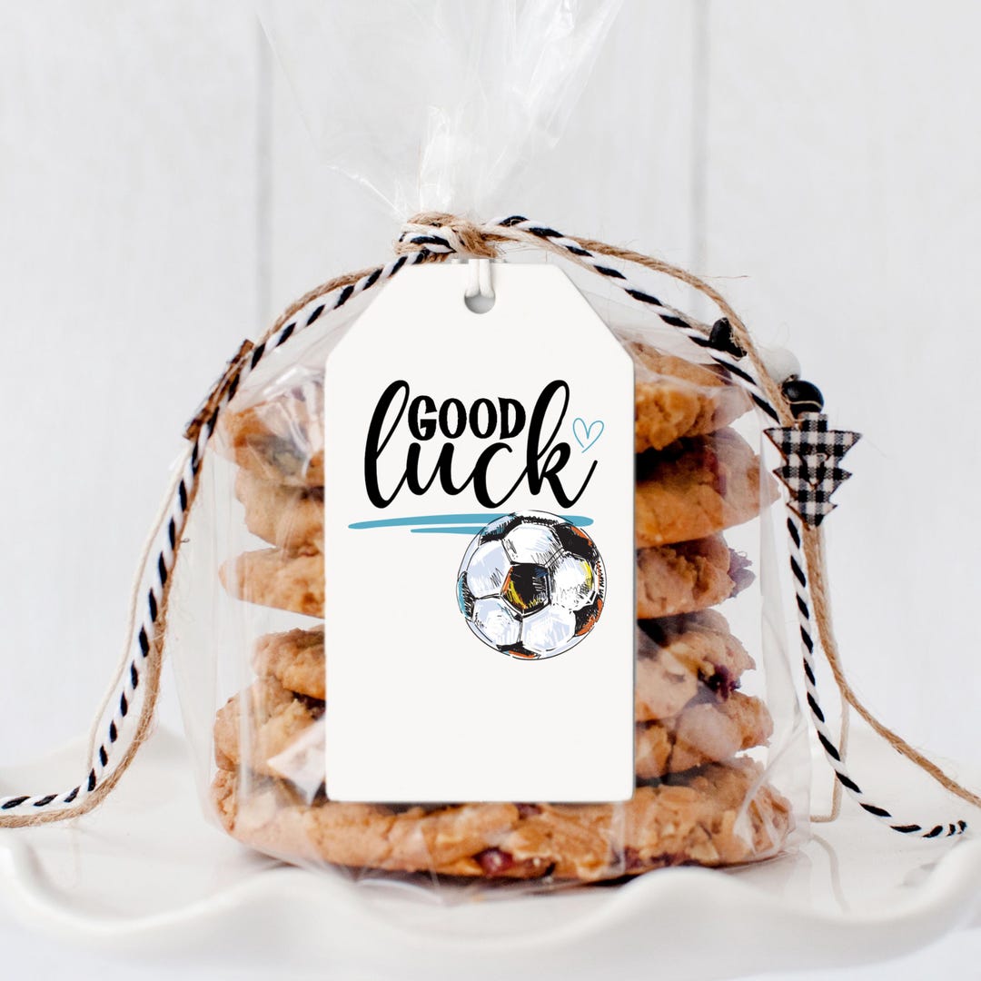 Soccer Printable Tags, Good Luck Team Treat Label, Game Day Snack Bag ...