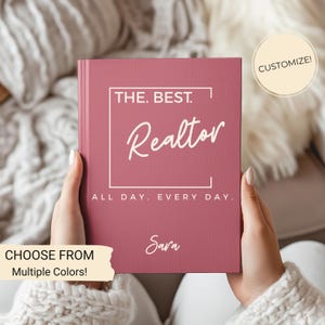 Real Estate Journal, Realtor Notebook, Gift for Agent, Realtor Journal Gift for Real Estate Agents, Custom Notebook, Closing Gift, Thank you