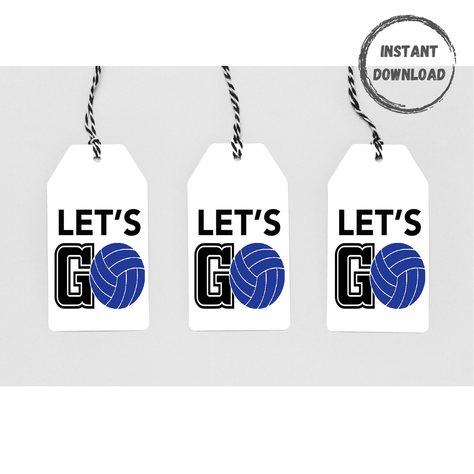 Volleyball Treat Bag Tag Printable Tags Team Gift Tag Team Etsy
