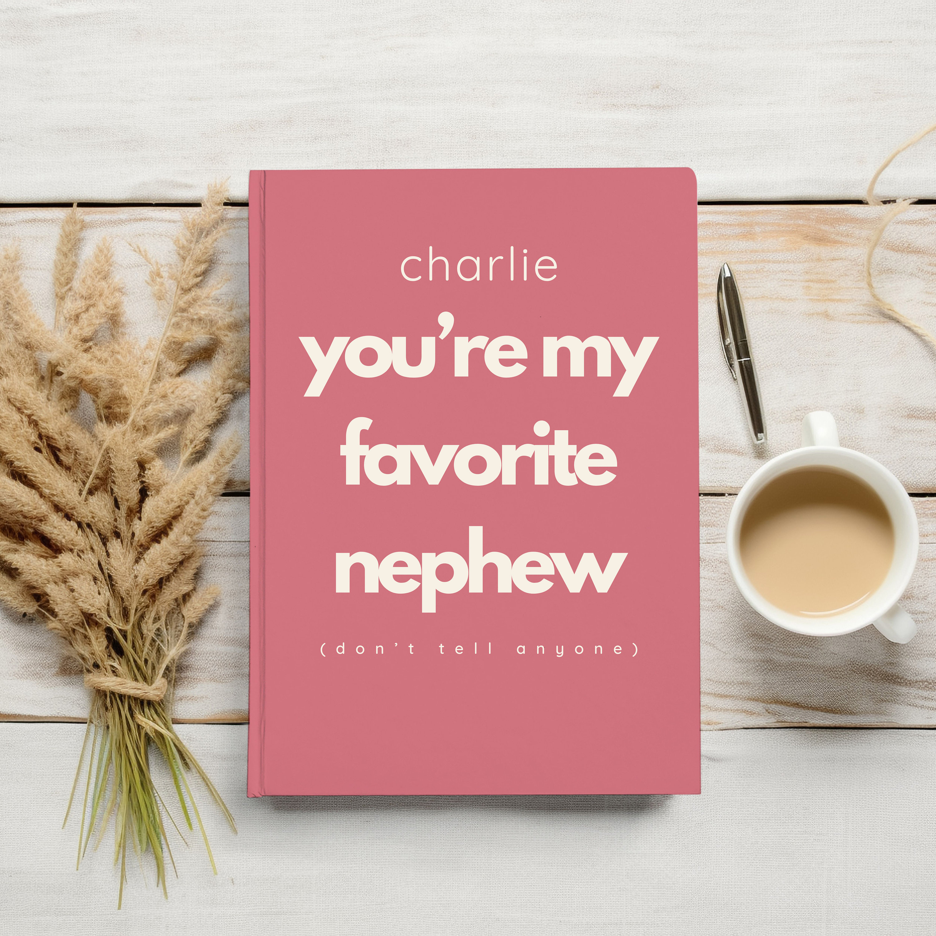 Funny Nephew Gift, Family Notebook, Family Reunion Journal, Gift for