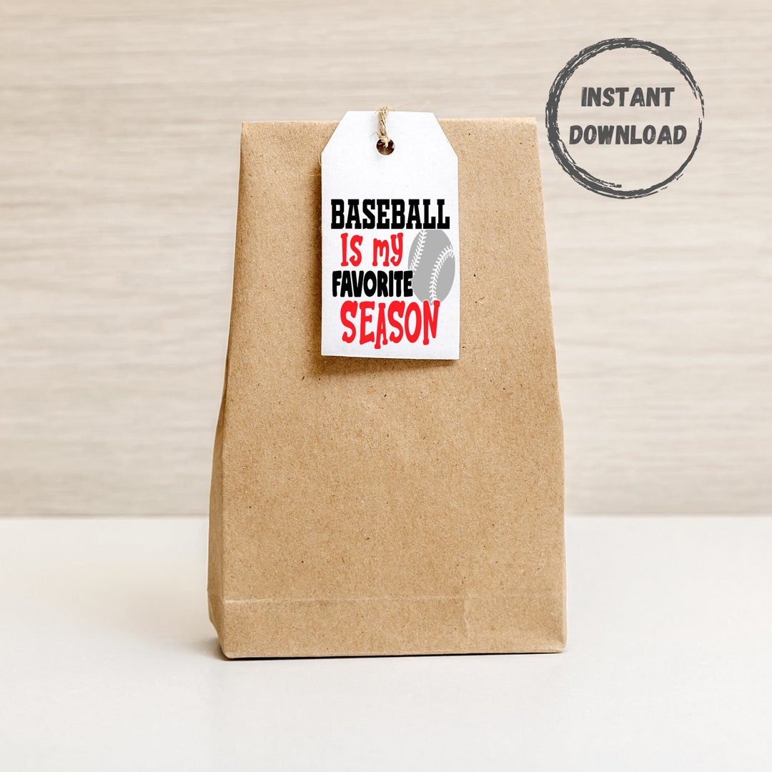 Baseball Printable Tag Printable Tags Team Goodie Bag Tag Etsy