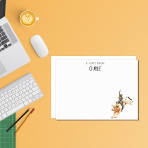 Rodeo Stationary, Personalized Stationary, Customized Note Cards, Cowgirl Notecards, Thank You Cards and Envelopes, Western Gift