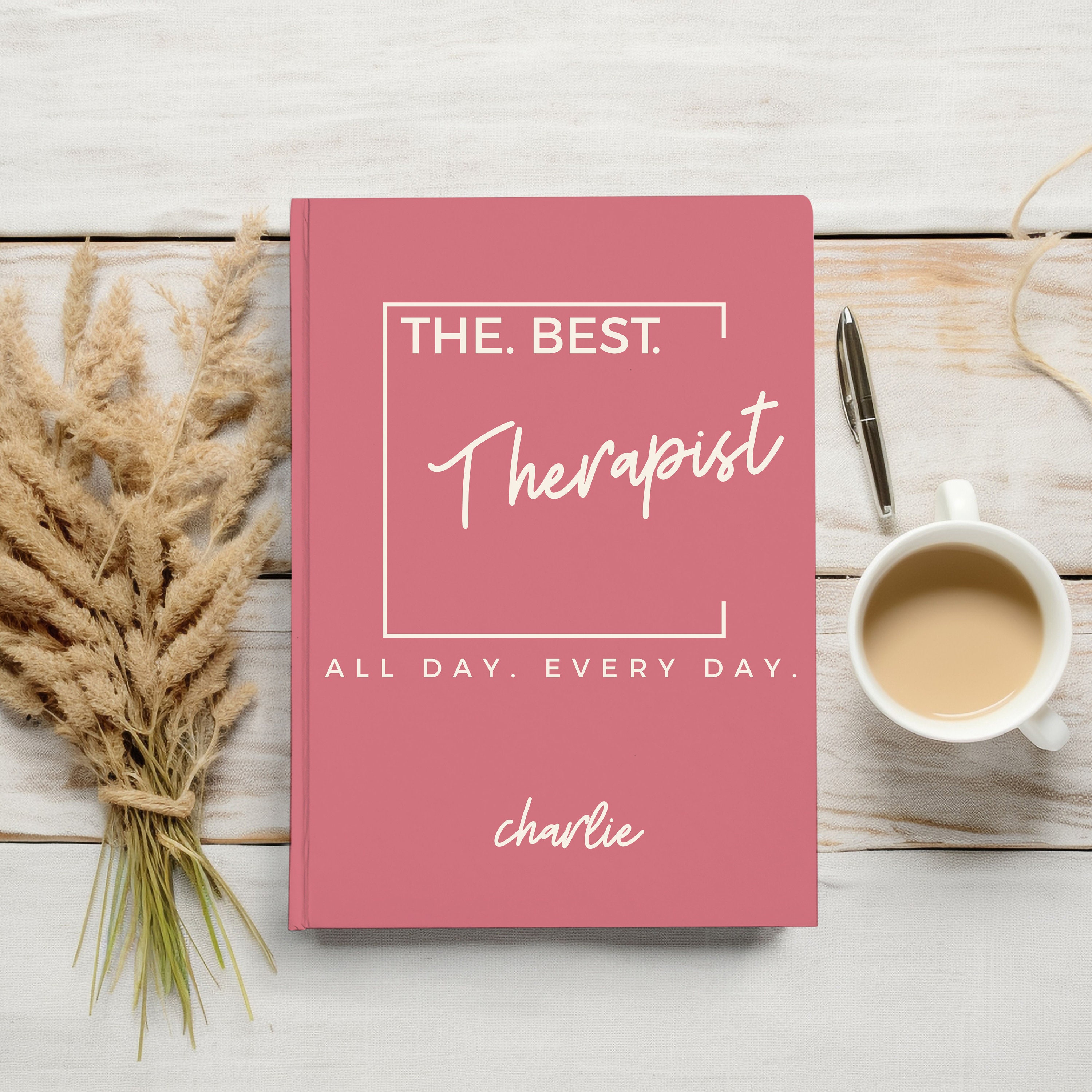 Personalized Therapist Gift, Therapy Notebook, Thank You Gift, Gift for