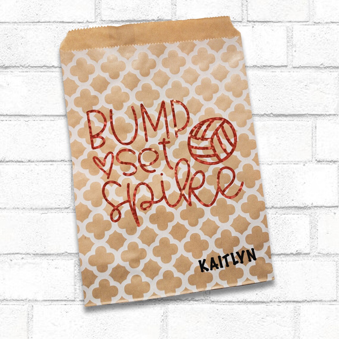 Volleyball Favor Bag Personalized Team Snack for Players Etsy