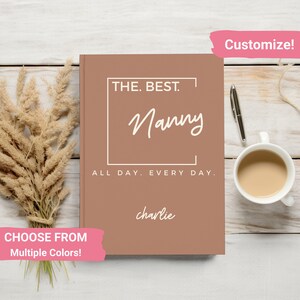 Personalized Nanny Gift, Baby Sitter Gift, Nanny Notebook, Thank You Gift, Childcare Custom Journal, Hardcover Notebook, Appreciation Gift