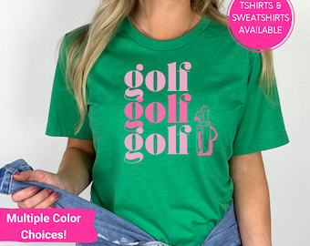 Golf Shirt, Gift for Golf Mom, Girl Golf Tshirt, Girl Golfer Tshirt, Golf Team Coach Shirt, Adult & Youth Sizes, Womens Golf Tshirt