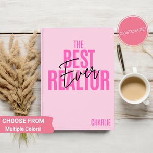 Real Estate Journal, Realtor Notebook, Thank You Gift for Agent, Gift for Realtor, Custom Journal, Hardcover Personalized Closing Gift