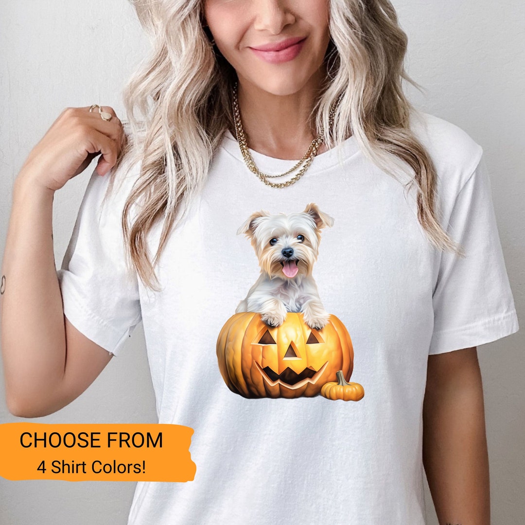 Dog Halloween Shirt Fall Dog Pumpkin Shirt Gift for Dog Mom Etsy