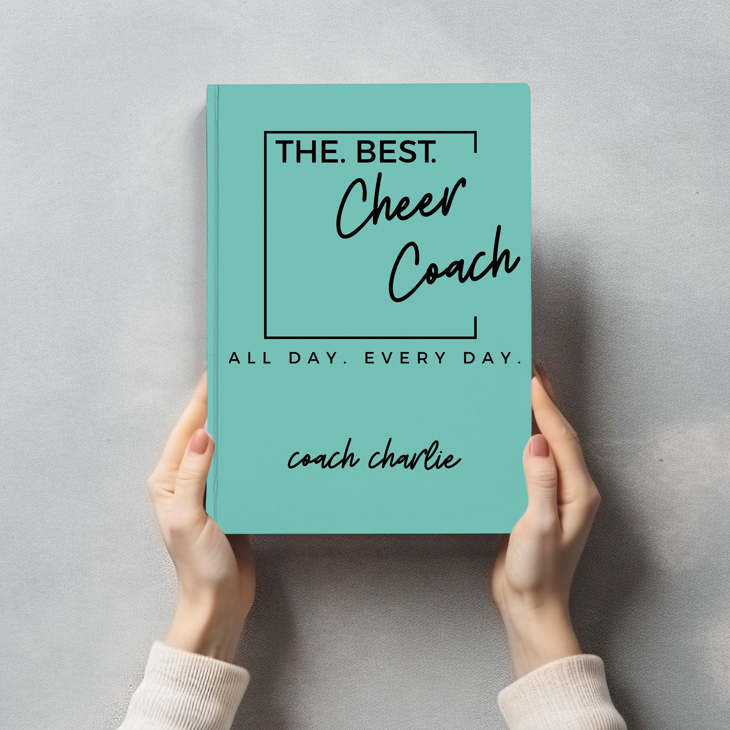 Personalized Cheer Coach Gift Cheerleading Coach Notebook Thank You 