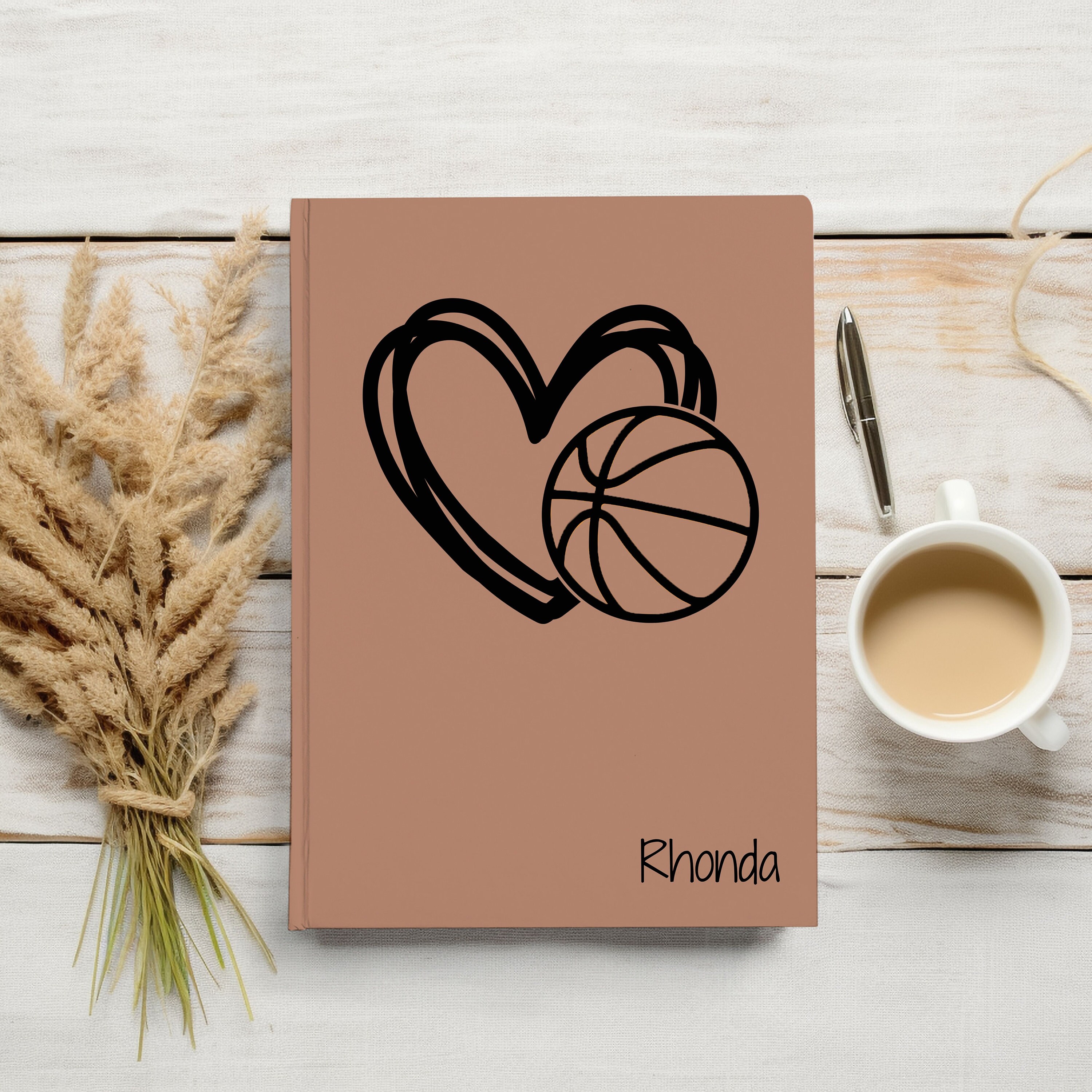 Personalized Basketball Gift, Custom Basketball Notebook, Hardcover ...