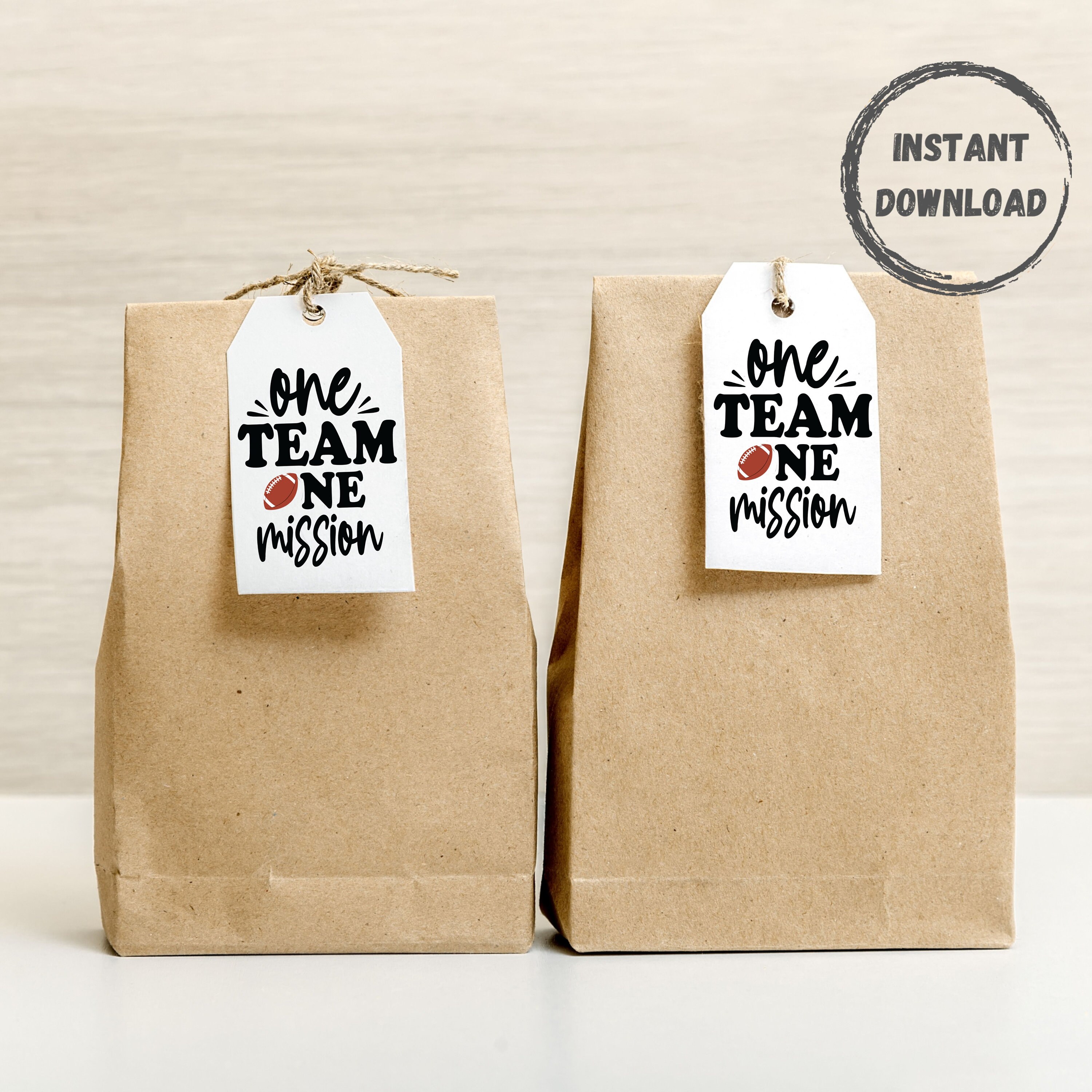 Football Goody Bag Tag, Printable Tags, Team Gift Tag, Team Treat Tag ...