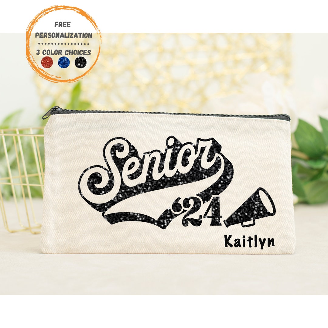 Senior Cheerleader Gifts Personalized Makeup Bag Senior 2024 Etsy