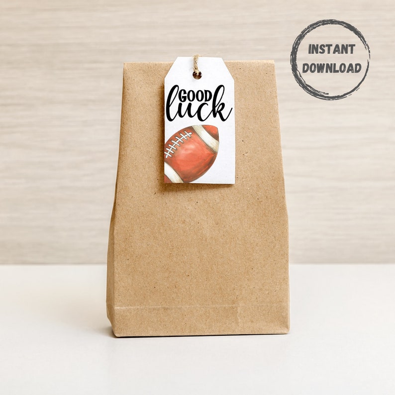 Football Printable Tags Team Goodie Bag Tag Football Player - Etsy