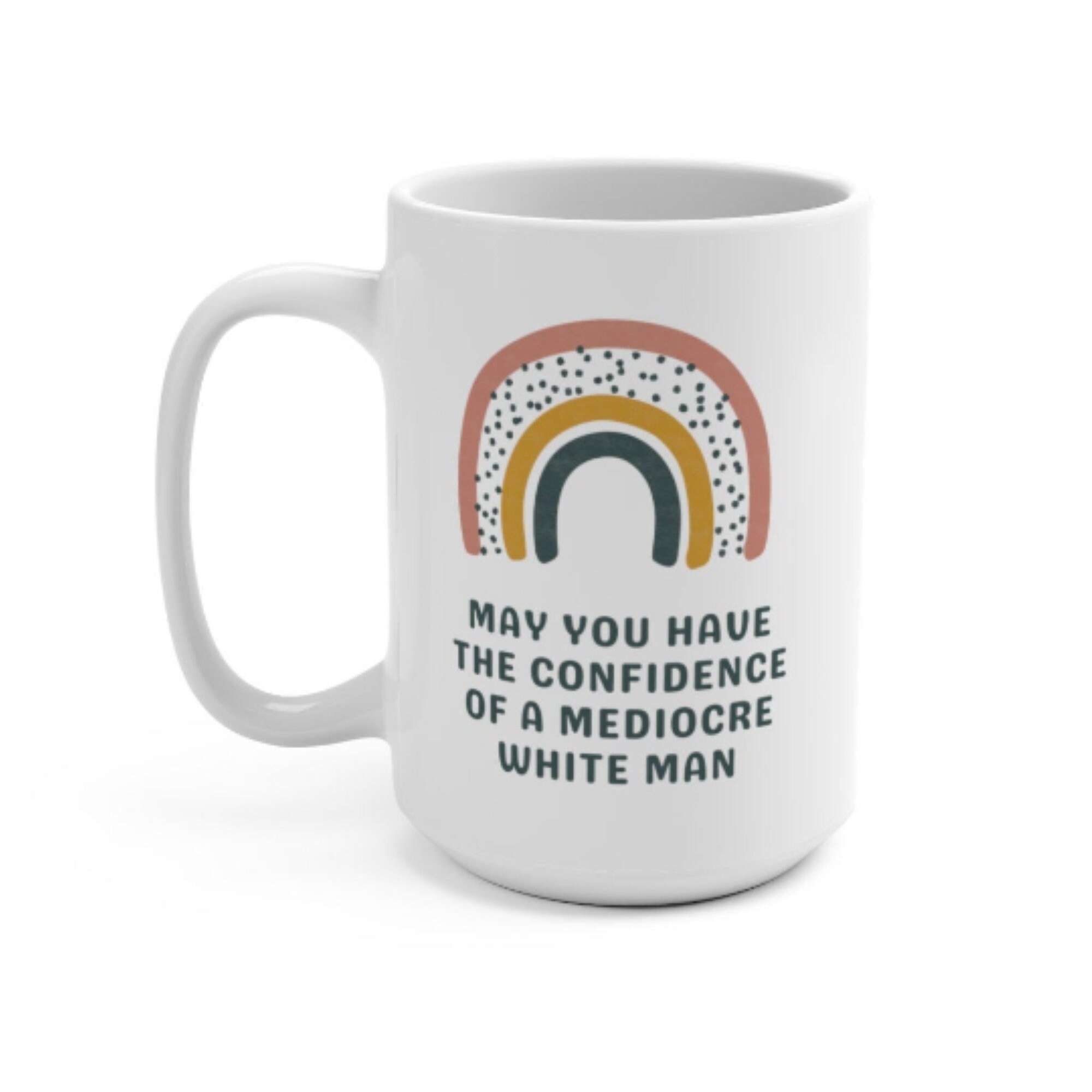 Hafhue Gartenflagge 'May You Have The Confidence Of A Mediocre White Man' – 30,5x45,7 Cm, Doppelseitig, Witzige Garten-Deko