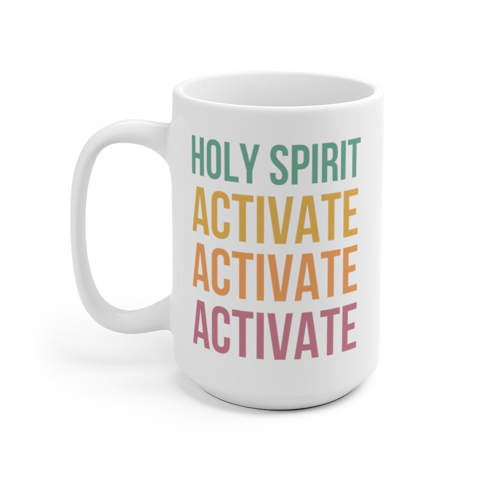 Holy Spirit Activate Mug Meme Mug Funny Christian Mug Mom Etsy