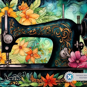 Sewing Splendor, Full Coverage Cross Stitch Pattern, Download, PDF, Counted Cross Stitch, Embroidery Art, Pattern Keeper Compatible