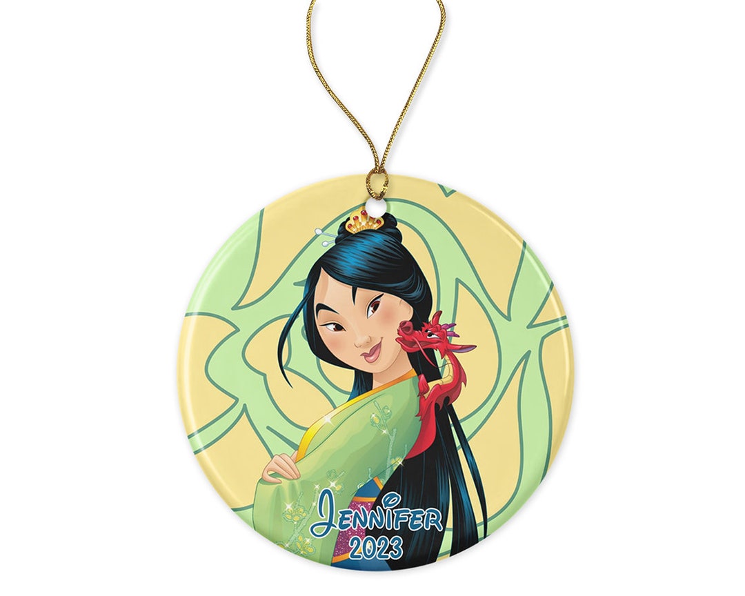 Personalized Disney Ornament 2023 Mulan Ornament Disney Etsy