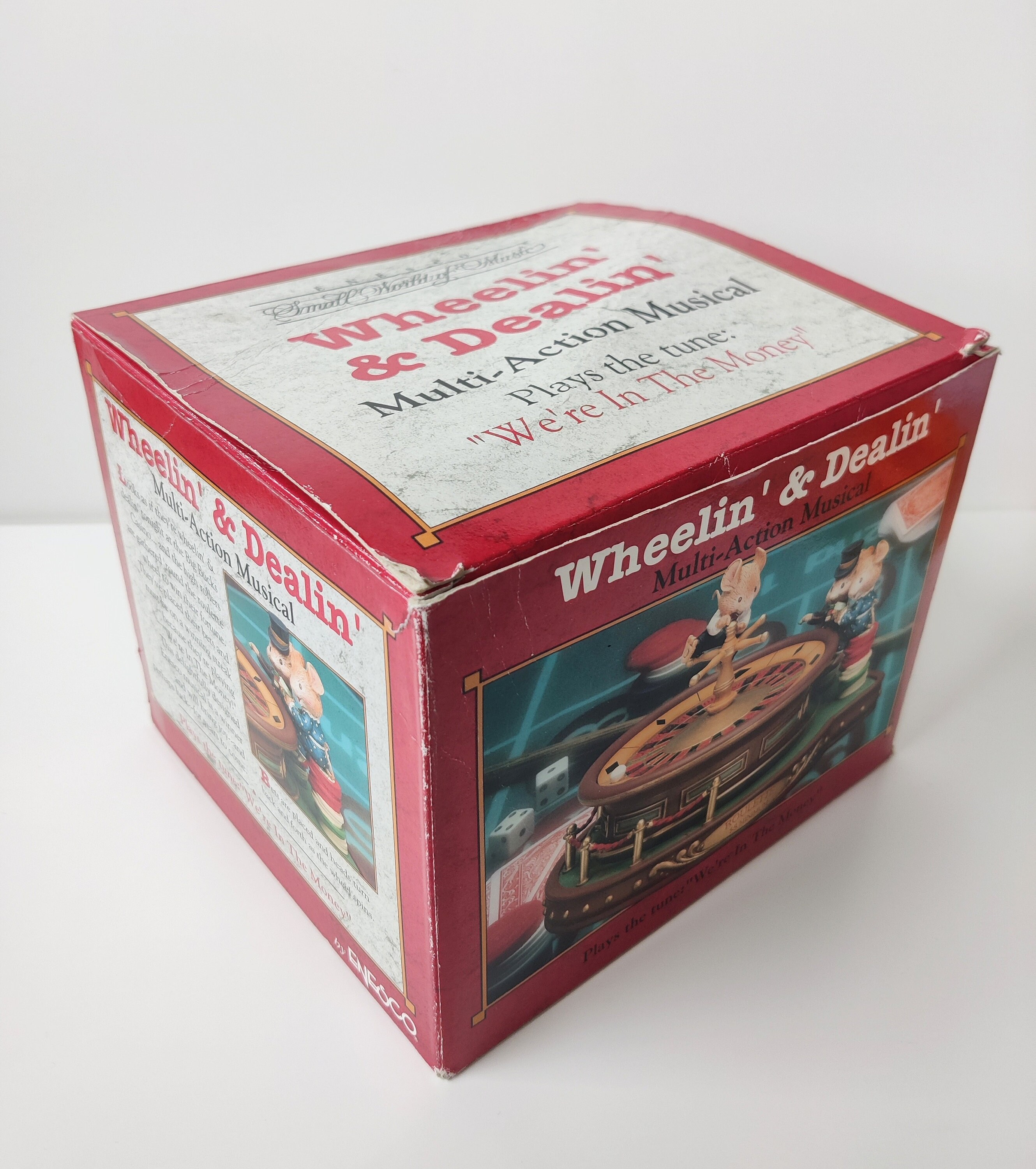Enesco Mice Vintage Music Box Wind up Musicbox Weeling & Dealing We're ...