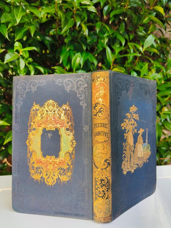 Antique 1852 French Book “pierre Saintive” – Louis Veuillot – Mame