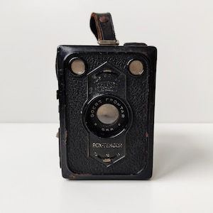 Zeiss Ikon Box Tengor - WWII 1940 Duitse Zeiss Ikon Camera - Goerz Frontar - Geproduceerd 1926-1938 - Antieke Camera