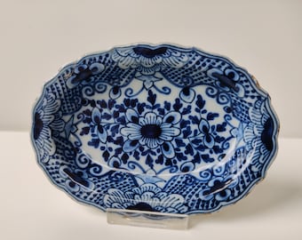 Early Makkum - Antique Dutch porcelain - Fries makkumer aardewerk - 1800s trinket dish crockery vintage exclusive