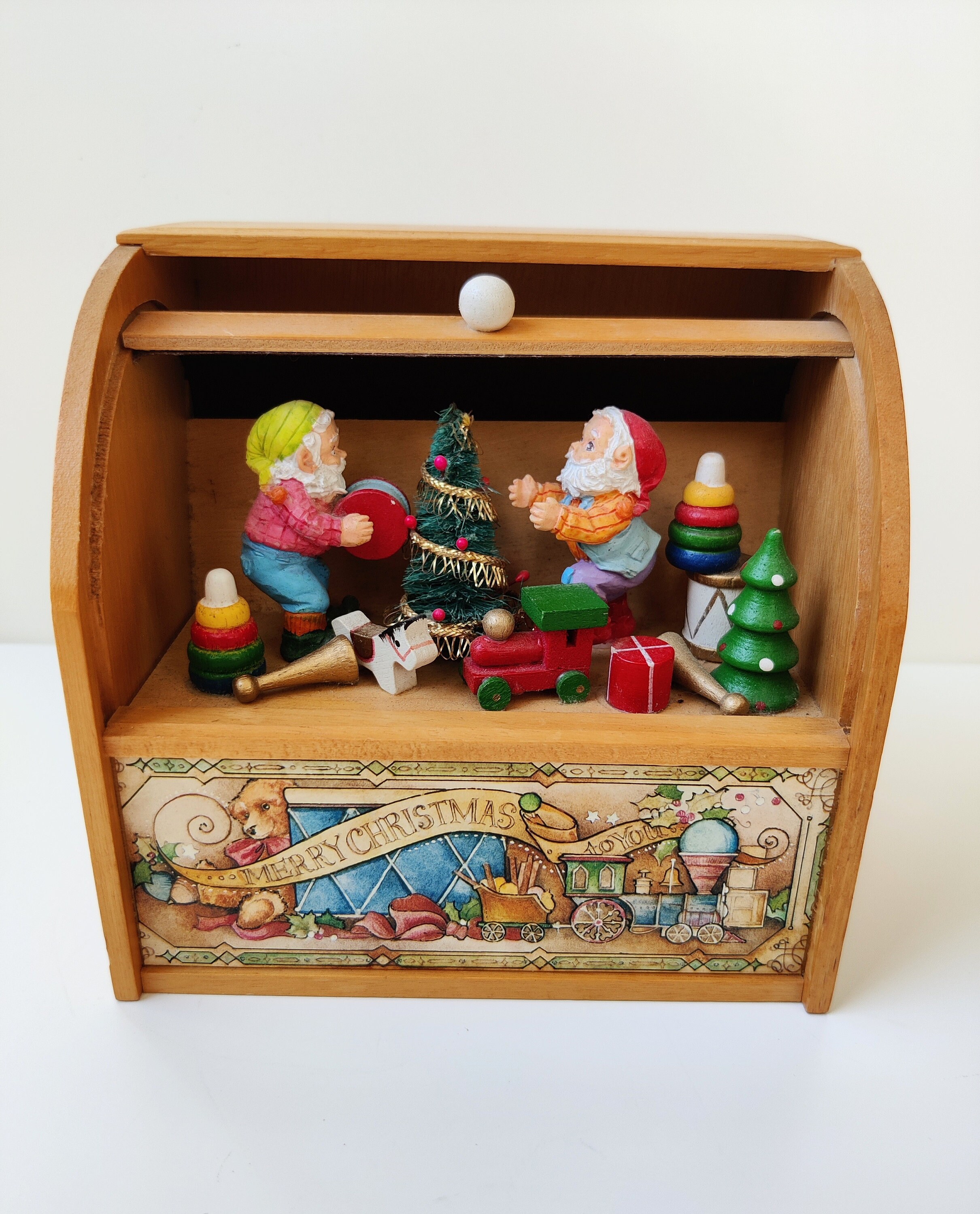 Enesco Vintage Music Box Multi Action - Wind-up Musicbox
