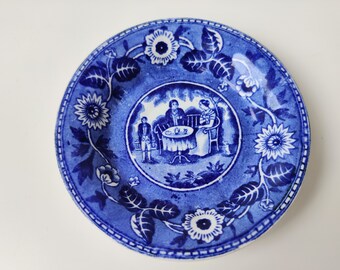 Société Céramique - Antique Plate - the Tea Drinker - Royal Sphinx
