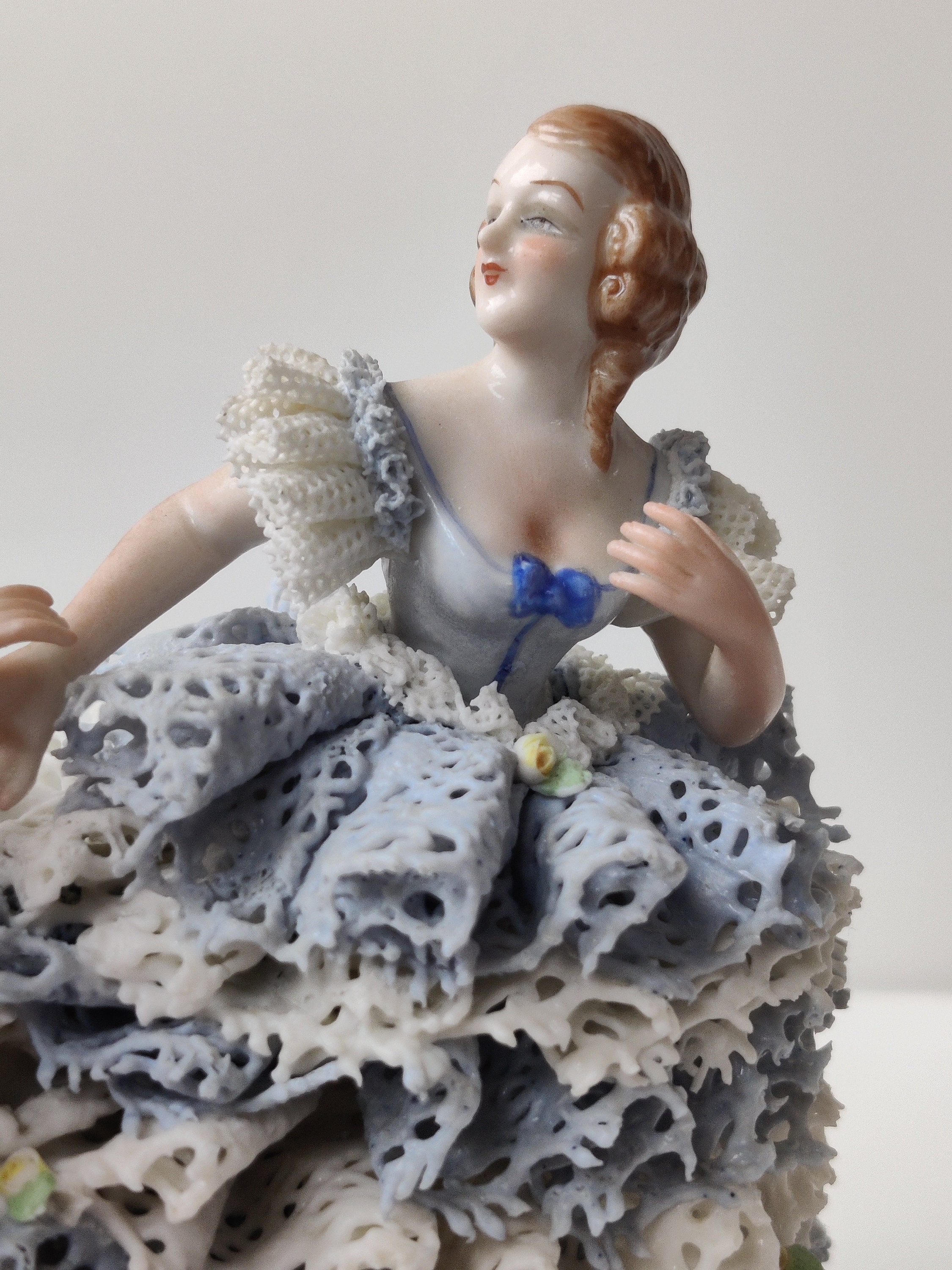 Irish Dresden 陶器人形Ｊ⭐︎ Dresden Ireland Müller Volkstedt - Porcelain Hand Paint