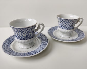 Zajecar Yugoslavian FP - Espresso Style Cup and Saucer (2) two piece set Empire style - Joegoslavisch porselein