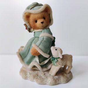 Enesco Cherished Teddies - Christmas Bear - Felicia - Joy to the World - 1999 Priscilla Hillman - Limited Edition
