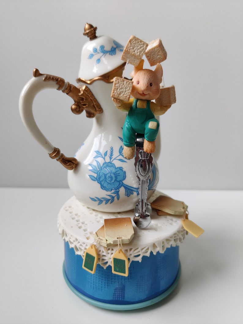 Enesco Windup Music box Teapot & Mice Tea for Two Musical Etsy Italia