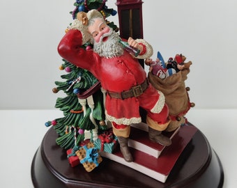 Christmas vintage music Box - The Coca-Cola Santa Clause - Franklin Mint - Christmas decoration Enesco - 1993