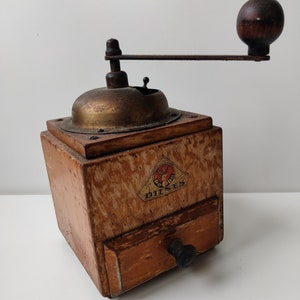 Antique / vintage PeDe Peter Dienes Coffee Grinder - table box Mill Moulin Cafe Molinillo Macinacaffe Koffiemolen Kaffeemuehle