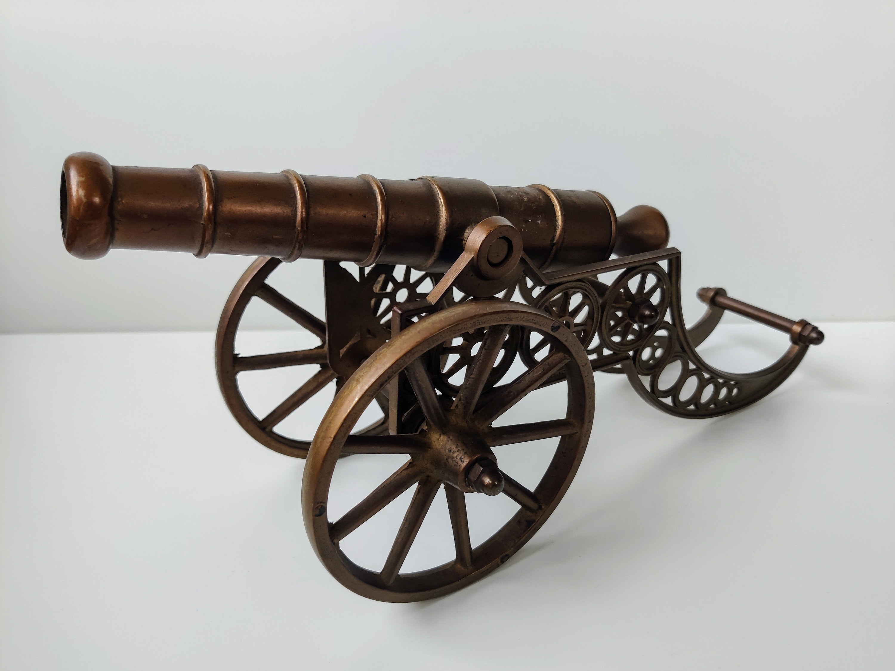 真鍮 デスクキャノン ミニチュア大砲 26cm フランス製 Miniature Antique Cannon / Bronze Collectable English Vicotrian
