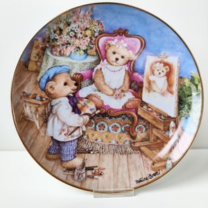 Franklin Mint Collective plate vintage - Pretty as a Picture - Patricia Brooks - LIMITED EDITION - fijn porselein Heirloom Plate