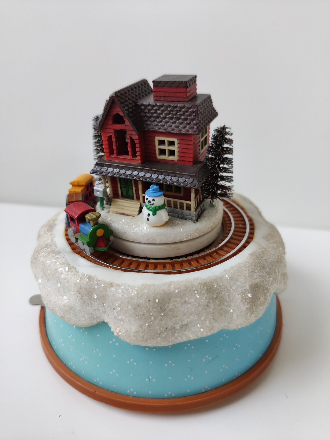 Enesco Vintage Music Box Windup Music Box Jingle Bells Etsy