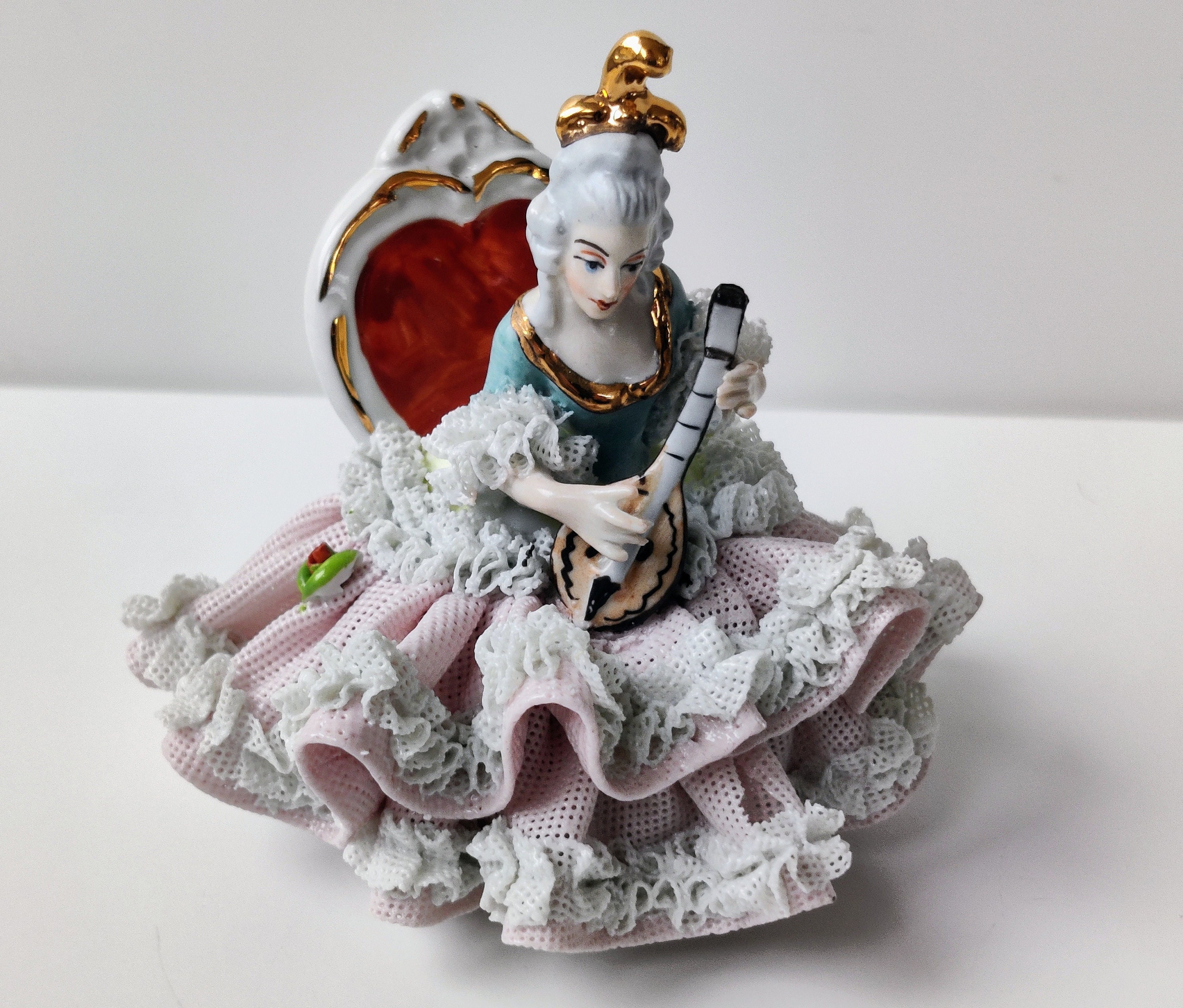 【VINTAGE】IRISH DRESDEN チェロ Vintage Irish Dresden Cat Orchestra Figurines 5 Piece Set