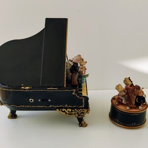 Enesco Mice Vintage Music Box Concert Duo Music Micetro Polonaise