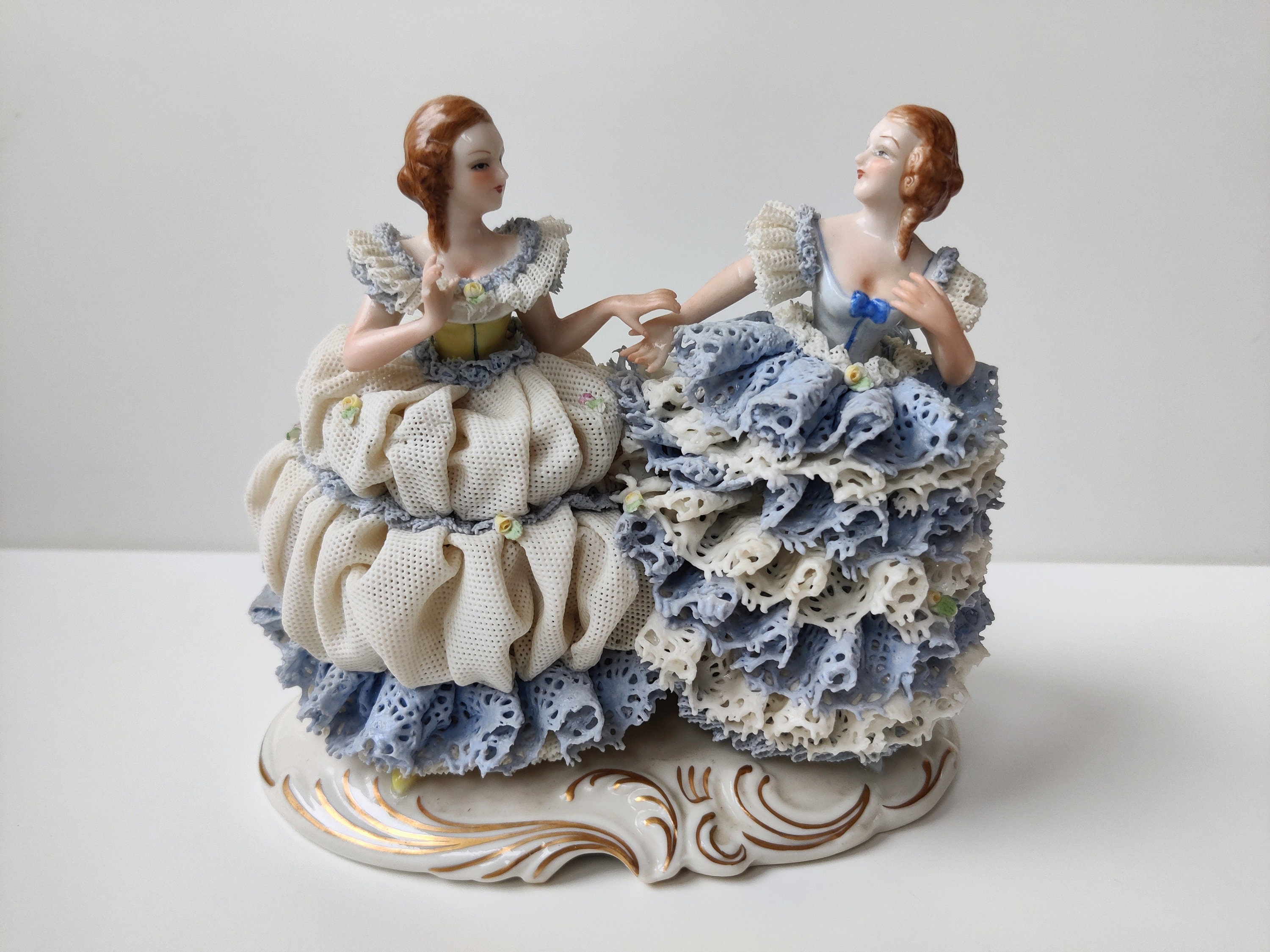 Irish Dresden Porcelain Figurine - Etsy