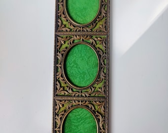 Vintage refined picture frame - Barok pictureframe 3 pictures - vintage nostalgic English picture frame