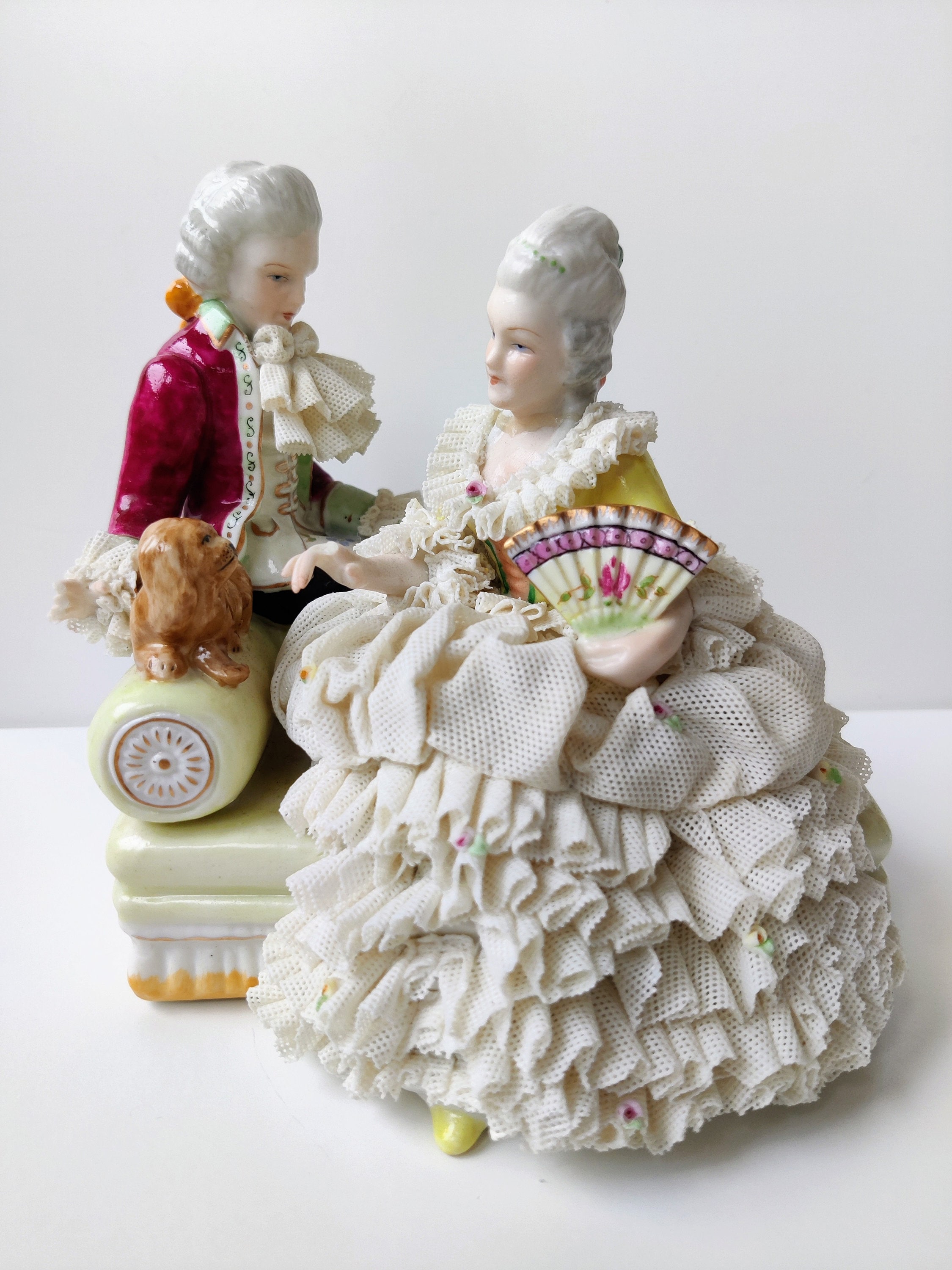 Dresden Ireland Müller Volkstedt - Vintage Porcelain Hand