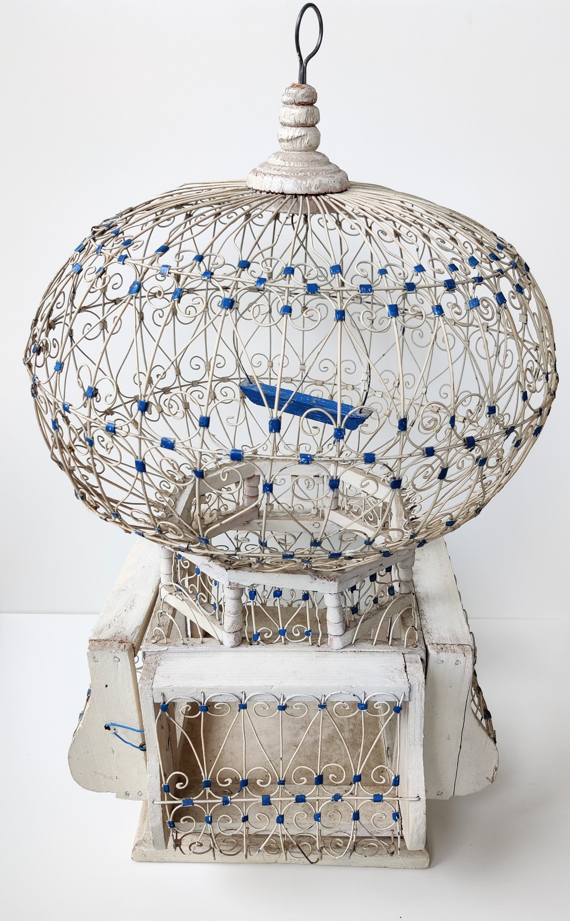 A.E.マルティ☆ファッションプレート『LA CAGE VIDE』（空の鳥かご） Late 19th Century Arabesque or Mongolfier French Hot Air Balloon
