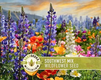 Southwest Wildflower Seed Mix - Native Heirloom Seeds for Ornamental Landscaping