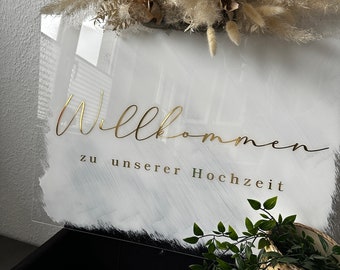 Welcome Sign - FRANZISKA - personalisiert 60x80cm (SONDERPREIS)