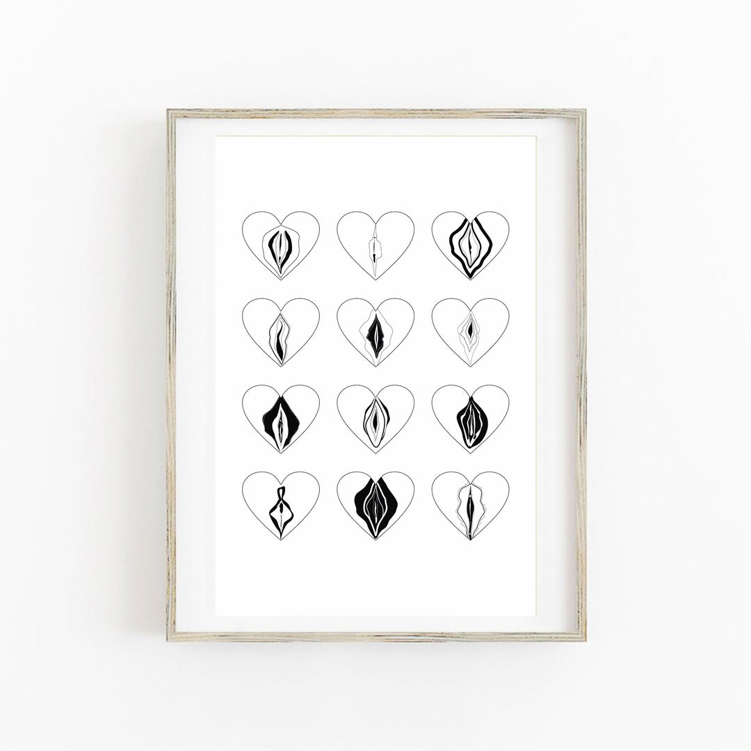 Vulva Art, Vagina Art Print, Vagina Wall Decor, Pussy Poster, Vulva ...