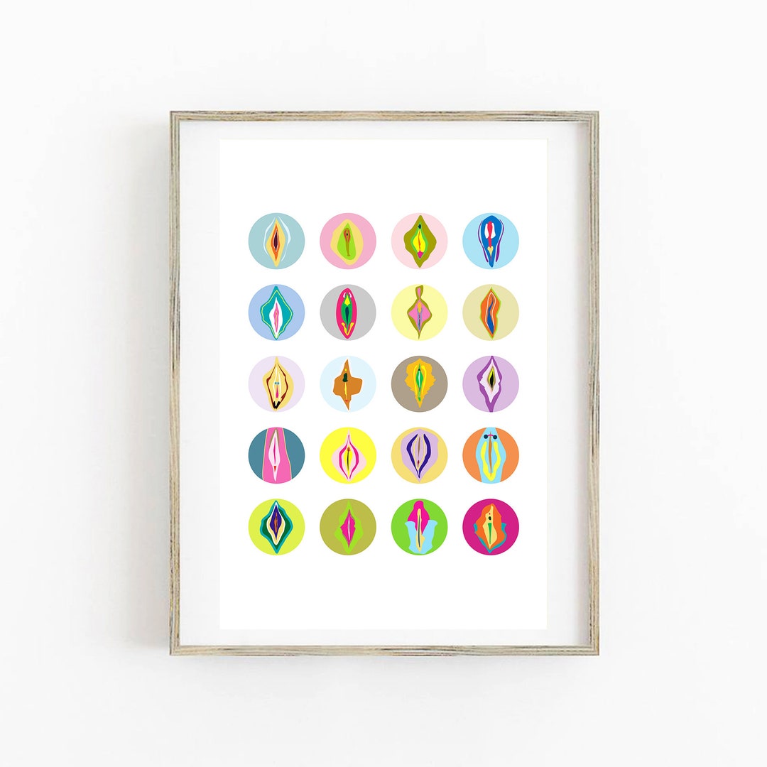 Bunte Vulva Vagina Kunstdruck Pussy Art Lesbische Kunst Erotische bunte-vulva-vagina-kunstdruck-pussy-art-lesbische-kunst-erotische
