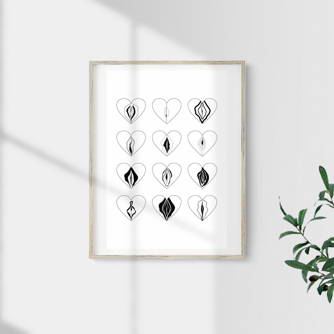 Vulva Art, Vagina Art Print, Vagina Wall Decor, Pussy Poster, Vulva ...
