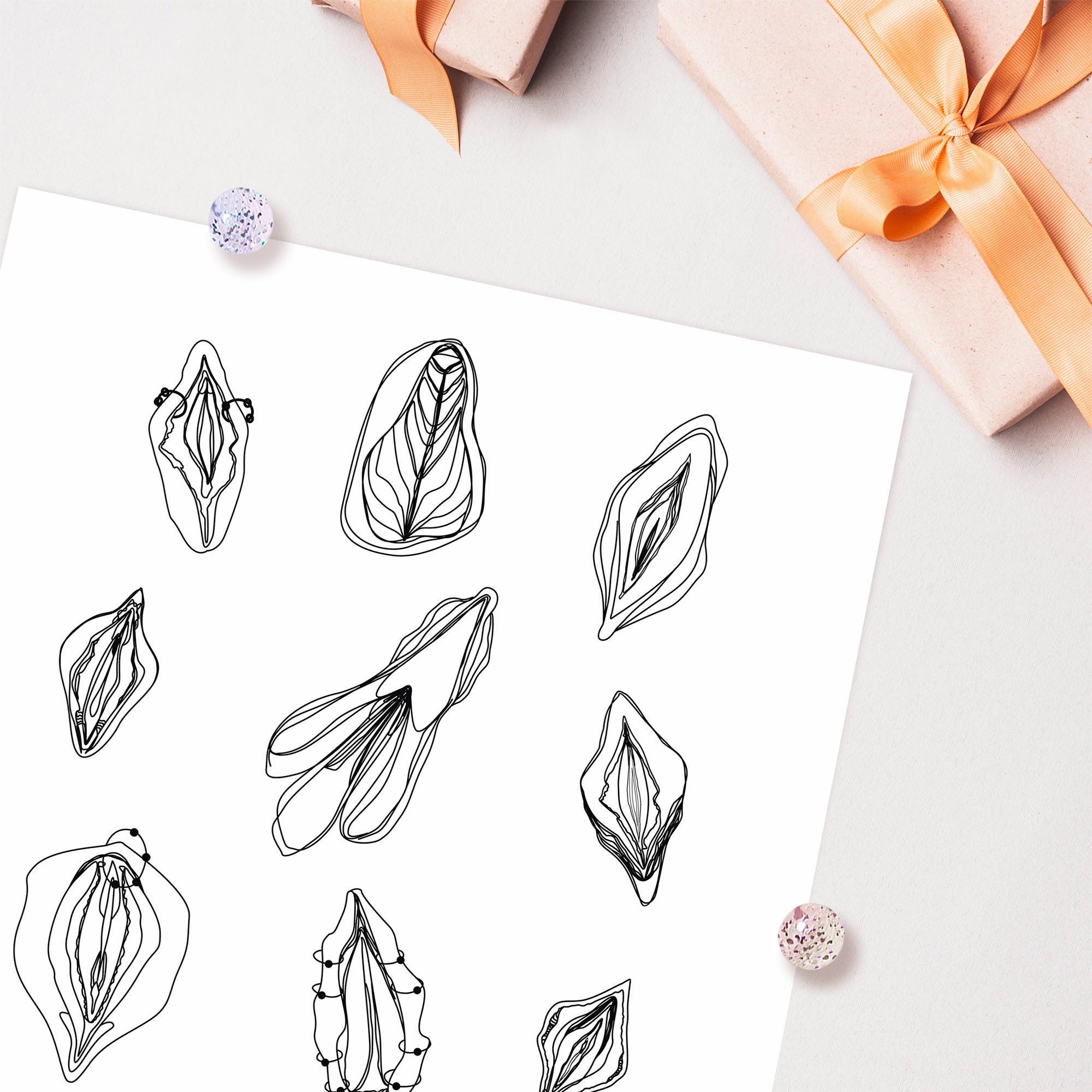 Vagina Art Print, Vulva Art, Pussy Art, Feminist Art, Wall Art Poster ...