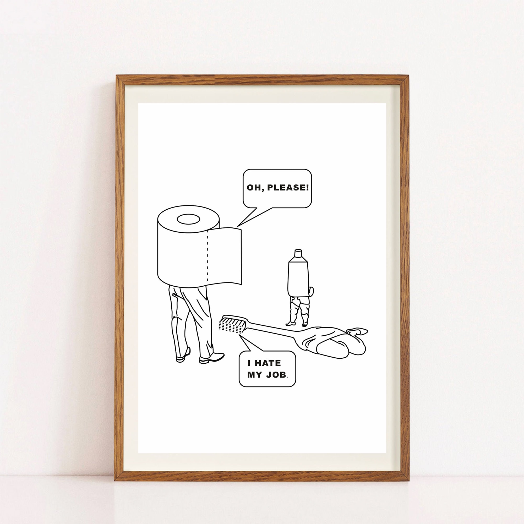 Bathroom Wall Art, Funny Bathroom Art, Bathroom Sign, Toilet Humor