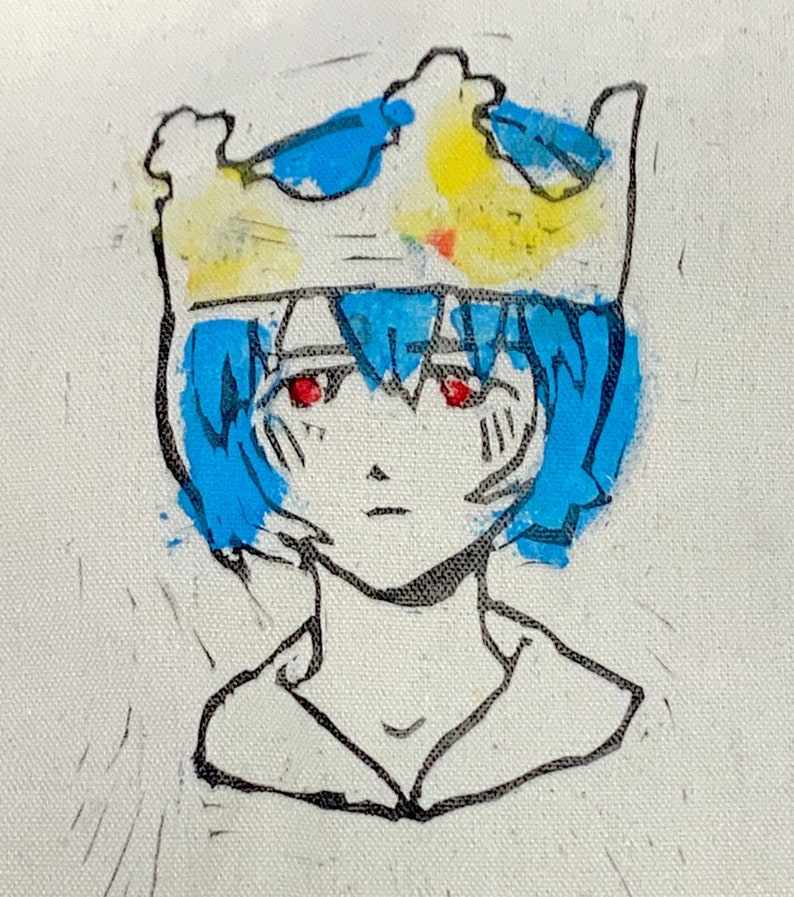 Rei ayanami burger king crown t shirt pre orders | Etsy